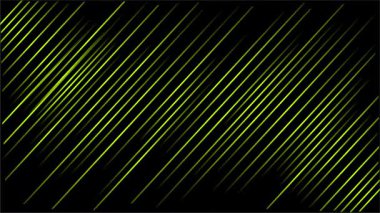 Neon yeşil köşegen çizgileri koyu soyut arkaplan boyunca dağılmış
