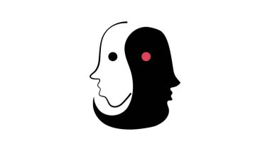 Beyaz arka planda siyah maskeli bir adamın vektör çizimi. vektör.