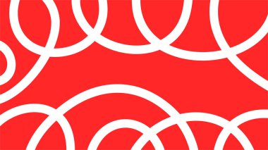 Soyut kırmızı daire. vektör illüstrasyonu