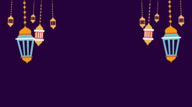 Ramazan kareem fenerleri ve lamba vektör tasarımı