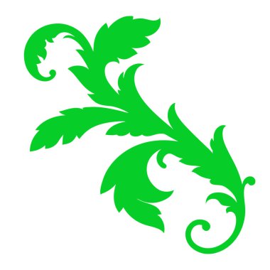 yeşil yaprak vektör illüstrasyonu