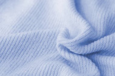 Büyük kıvrımlı mavi kaşmir kumaş dokusu.