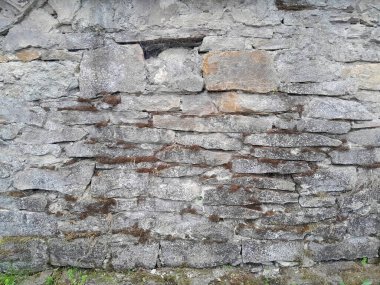 Çok eski taş duvar desenli fotoğrafın arkaplanı.