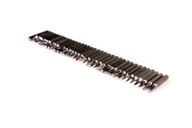 Çok araçlı küçük metal değiştirilebilir tornavida bitlerinin tek satırı