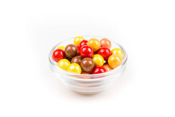 Doux Rond Automne Coloré Chocolat Boules Bonbons Couvertes — Photo