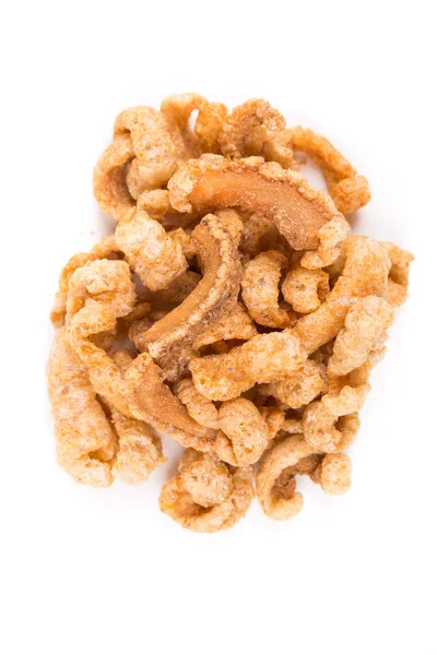 Low Carb Fläsksvål Cracklins Krispigt Salt Snack — Stockfoto