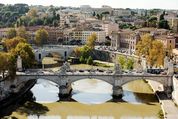 Luchtfoto Van Rome Italia — Stockfoto