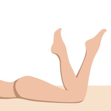Seksi kadın ayak plaj düz stil üzerinde