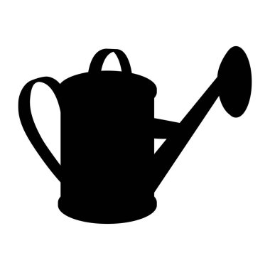 Sulama pot vektör illüstrasyon siluet siyah profili 