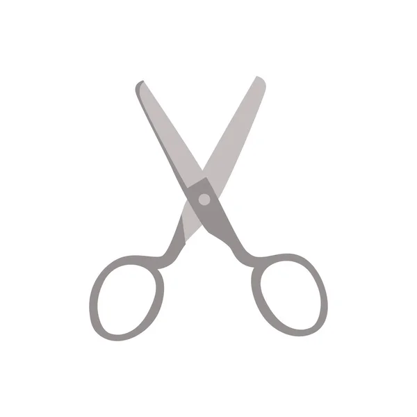 Small scissors vector illustration flat style front — Stock Vector