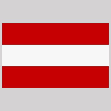 Avusturya bayrağı gri illüstrasyon vektör 