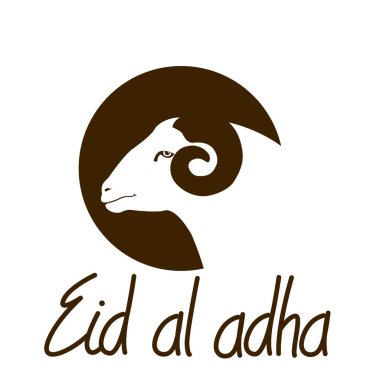 Müslüman tatil kurban bajram eid al - Kurban Bayramı vektör çizim  