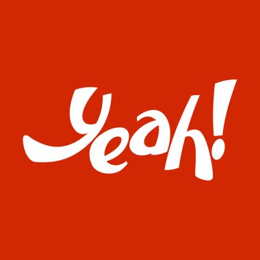 Evet arka plan vektör çizim üzerinde yazı