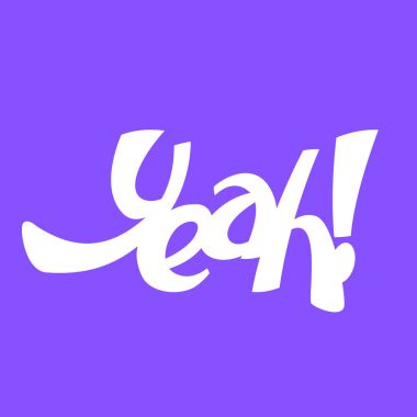 Evet arka plan vektör çizim üzerinde yazı