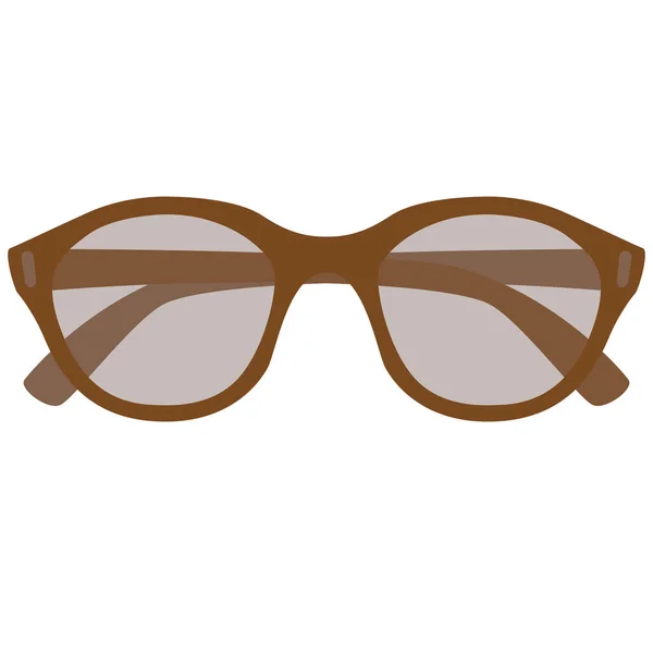 Óculos vetor ilustração plana estilo frontal — Vetor de Stock