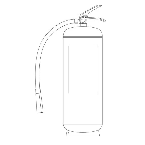 Extinguisher  vector illustration  lining draw — Stock Vector