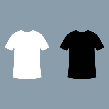 t-shirt mockup beyaz ve siyah