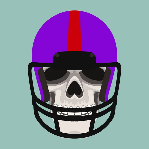 Skull vector illustratie vlakke stijl voorzijde — Stockvector