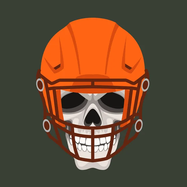 Skull vector illustratie vlakke stijl voorzijde — Stockvector