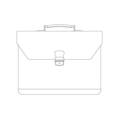  Evrak Çantası'nı vektör çizim beraberlik açık astar 