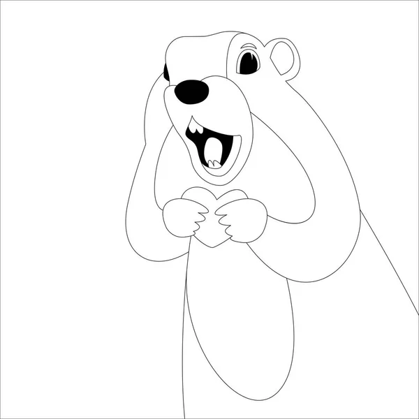 Cartoon Eichhörnchen Vektor Illustration Futter zeichnen vorne — Stockvektor