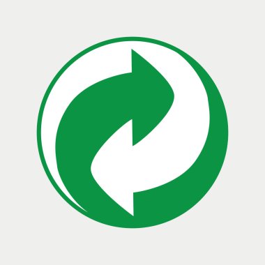 vektör çizim geri dönüşüm işareti