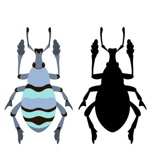 Ilustração do vetor de besouro azul —  Vetores de Stock