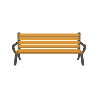Park tezgah vektör çizim düz stil 