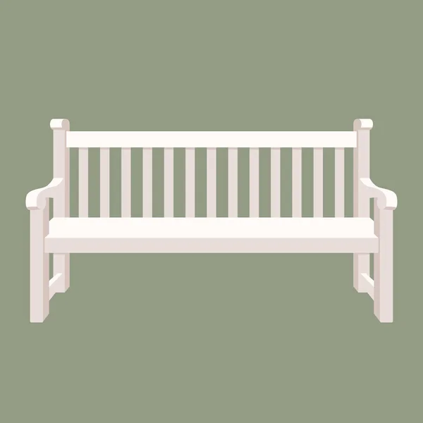Park bench vector illustration flat style — Stock Vector