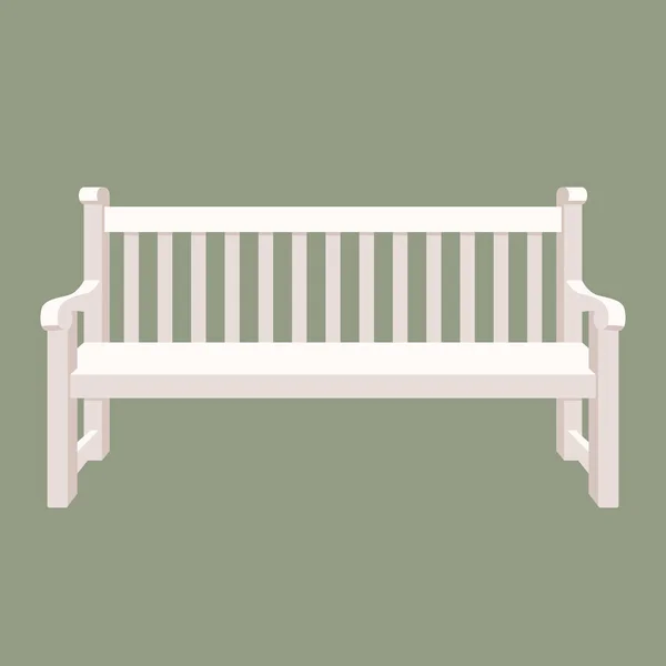 Park bench vector illustratie vlakke stijl — Stockvector