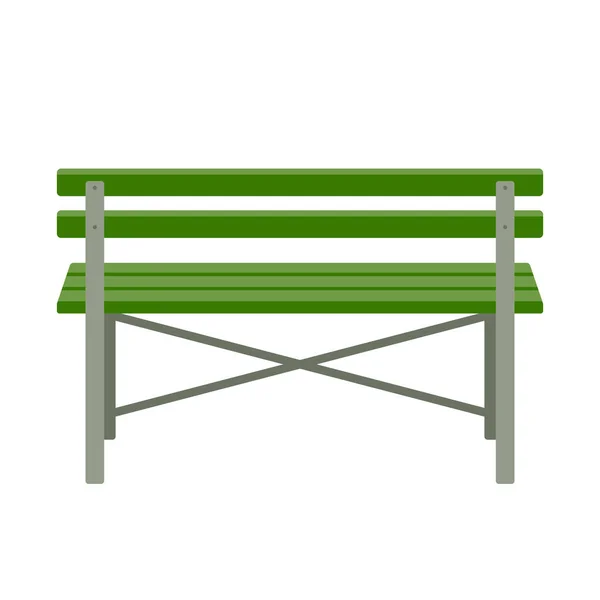 Park bench vector illustratie vlakke stijl — Stockvector