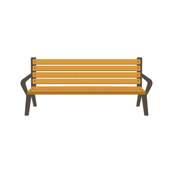 Park bench vector illustratie vlakke stijl — Stockvector