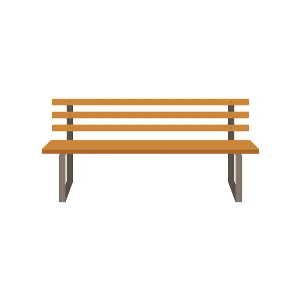 Park bench vektorové ilustrace ploché styl — Stockový vektor