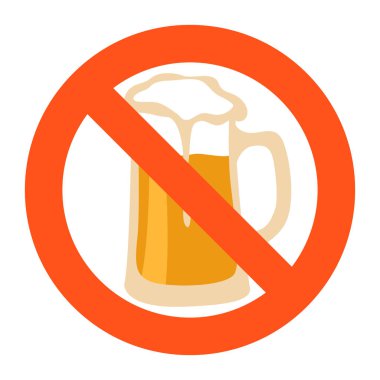  Hayır bira vektör çizim düz kayıt 