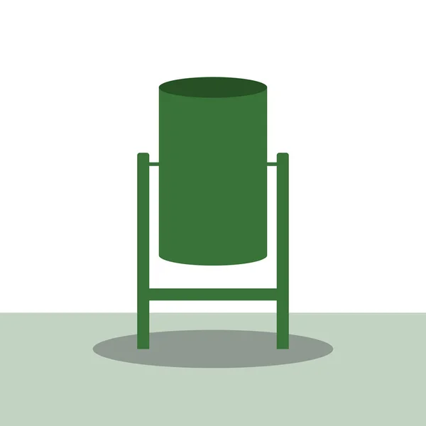 Parque basura vector ilustración plana — Vector de stock