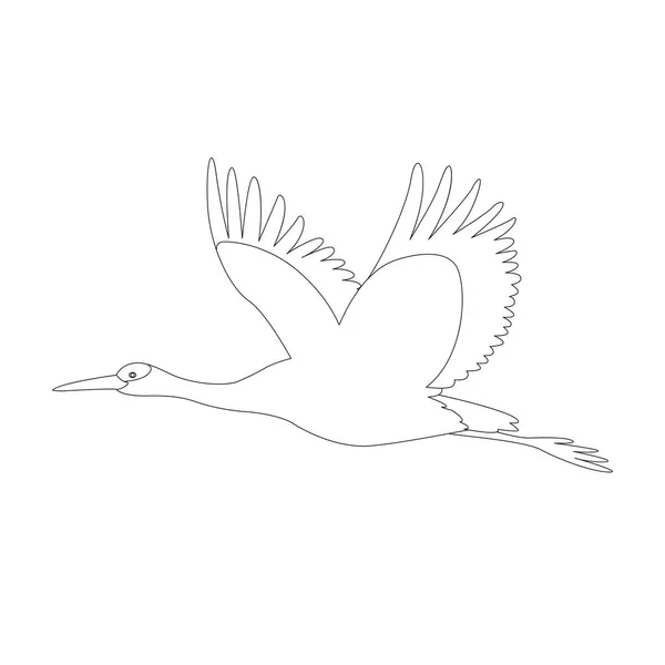 kuş vektör çizim beraberlik astar vinç