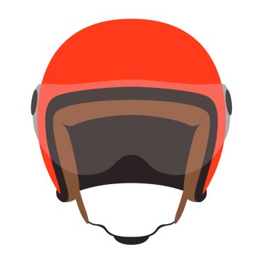 motosiklet kask vektör çizim, stil düz