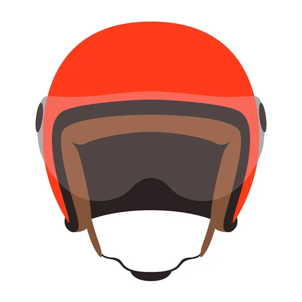 Motorradhelm Vektor Illustration, flacher Stil — Stockvektor