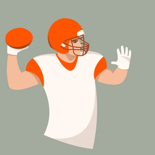 American football speler, vector illustratuon — Stockvector