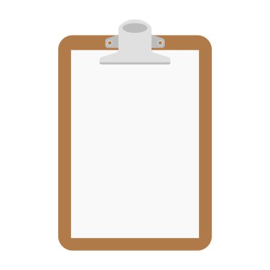 Klasör ataş, vektör çizim, düz stil, açık