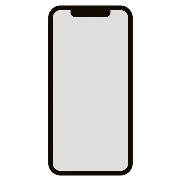 Smartphone,   vector illustration, flat style,front — Stock Vector