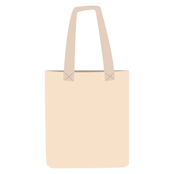 Ecological paper bag, , vector illustration, flat — Stock Vector