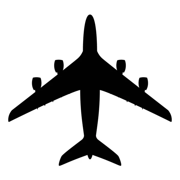 Μεγάλο επιβατικό αεροπλάνο, εικονογράφηση διάνυσμα, — Διανυσματικό Αρχείο