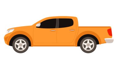 modern araba, vektör illüstrasyon , düz stil, profil 