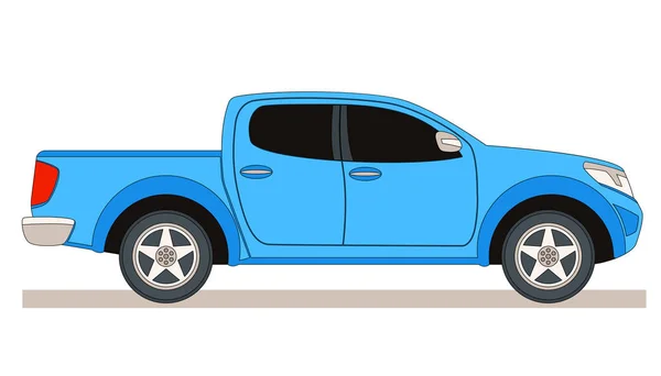 Carro moderno, ilustração vetorial, estilo plano, perfil — Vetor de Stock