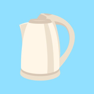 elektrikli su ısıtıcısı, vektör illüstrasyon, düz stil