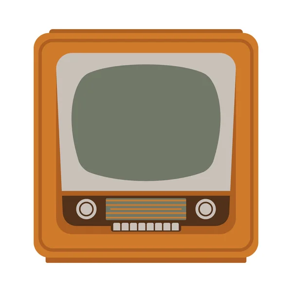 Televizory s retro, vektorová ilustrace, plochá — Stockový vektor