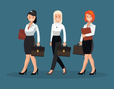 Kadınlarda beyaz gömlek bir grup.