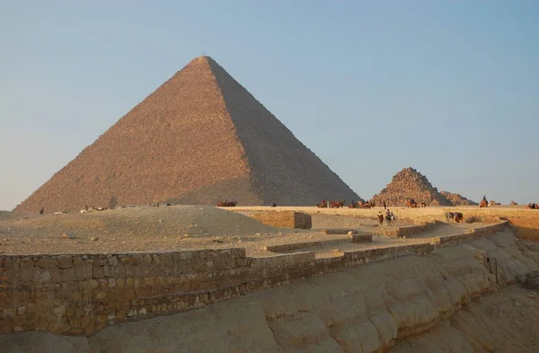Pirâmide Cheops Egypt Giza — Fotografia de Stock