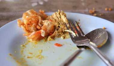 Boş tabak, yemek bittikten sonra kirli tabak.